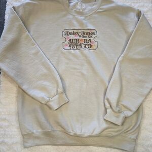 Daisy Jones & The Six “Aurora World Tour ‘79” Sweatshirt | Embroidered | Medium